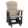 Invernaculo Glider Weatherwood Chair with Black Base IN2754067